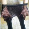 Damenstrümpfe Dessous Schwarze Netzstrümpfe mit Streifen Transparent Elastische Oberschenkelhohe Sheer Strumpfhosen Für Modische Unde