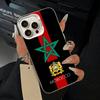 Morocco Flag Phone Case For iPhone 17,16,15,14,13,12,11 Plus,Pro Max,XS,white silver phone case
