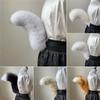 Nouvelle Queue de Renard Pelucheuse Taille Animaux Queue de Renard Accessoires Cosplay Ceinture Réglable Accessoires Anime Queue en Fausse Fourrure Costume