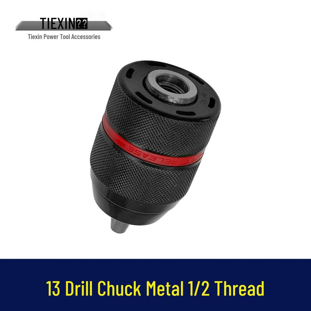13mm All-Metal Drill Chuck 1/2" Thread for Bench and Impact Drills