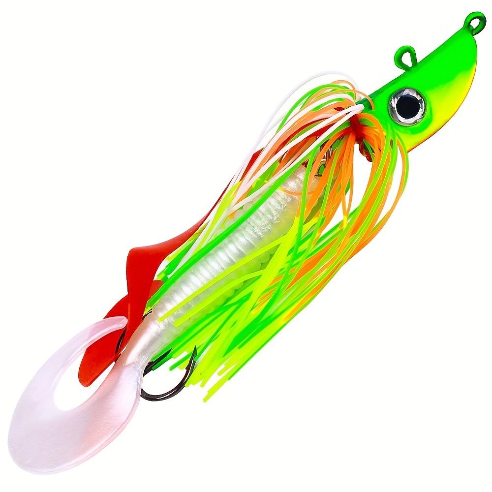 

Приманка для бородатой приманки 13 см/20 г 40 г 60 г 80 г 100 г Рыболовная приманка Большая свинцовая джиг-головка Рыболовные приманки для окуня, щуки Большая свинцовая джиг-головка для окуня 20g