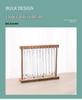 Solid Wood Retro Walnut Necklace Display Stand - Luxury Jewelry Storage for Live Room & Window Display