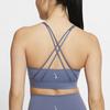 Nike Swoosh Luxe Medium Support Fitted Regular Sports Bra Women Sports Bra Finn-Blue CJ0545-491