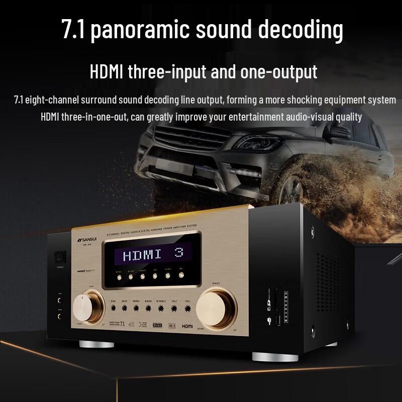 SANSUI 7.1 Channel Home Theater Ceiling Speaker System CN Plug (adapter Included)