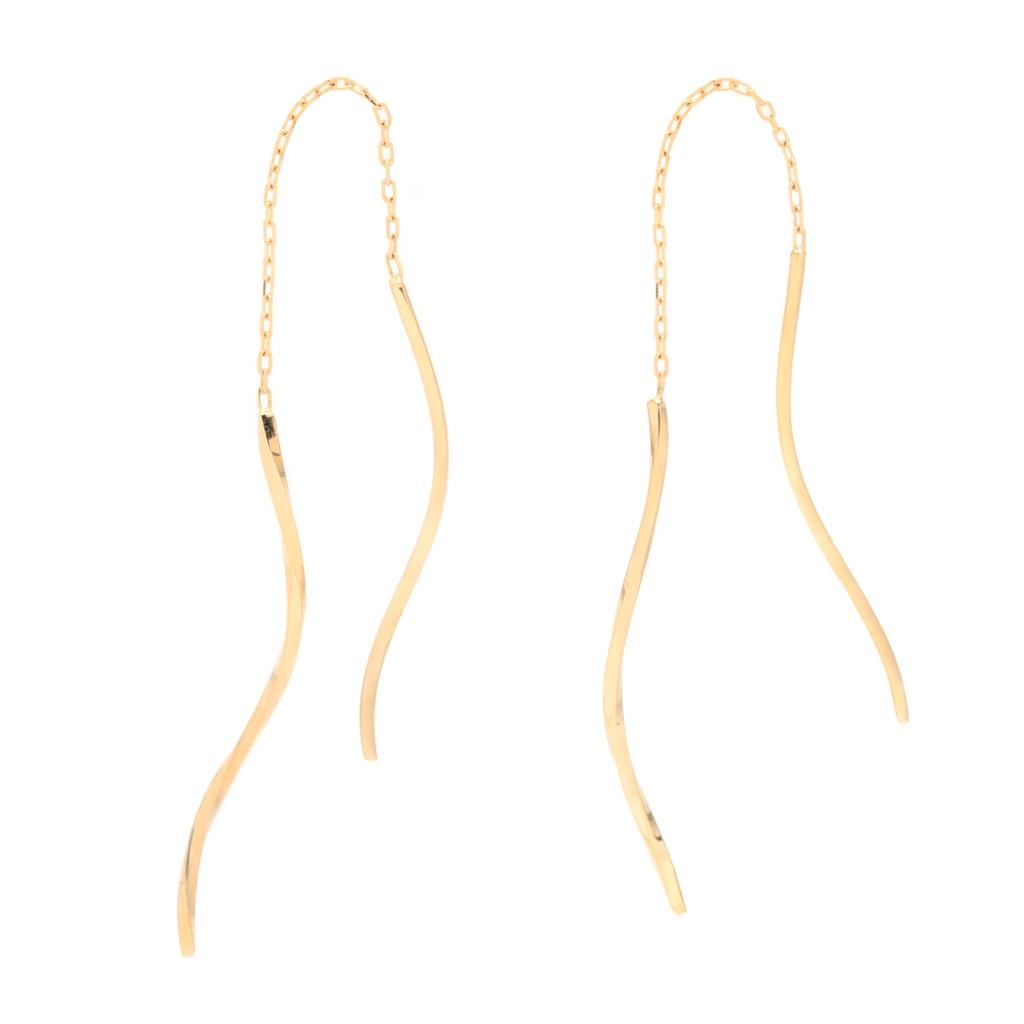 ESTELLE [Official] Women's American Earrings, 10K Yellow Gold, 0202-3500-0019-0000