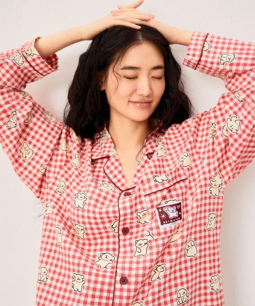 

[Spao] Мальтийская пижама с длинным рукавом SPPPG23U11 [Отправка из Кореи] 100% Оригинал Red - S