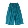 Women's Summer Lightweight Retro Blue Cotton Carrot Pants