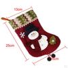 Snowman Pattern Christmas Stocking Sock Xmas Holiday Decoration