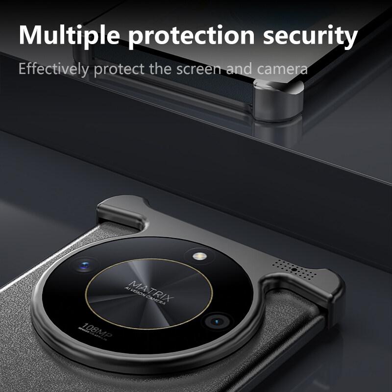 Luxury Irregular Aluminum Alloy Shockproof Phone Case for Huawei Honor X9B X9C X50 X60 Pro Magic6 Lite 9 - Reinforced Bumper with Aromatherapy Design