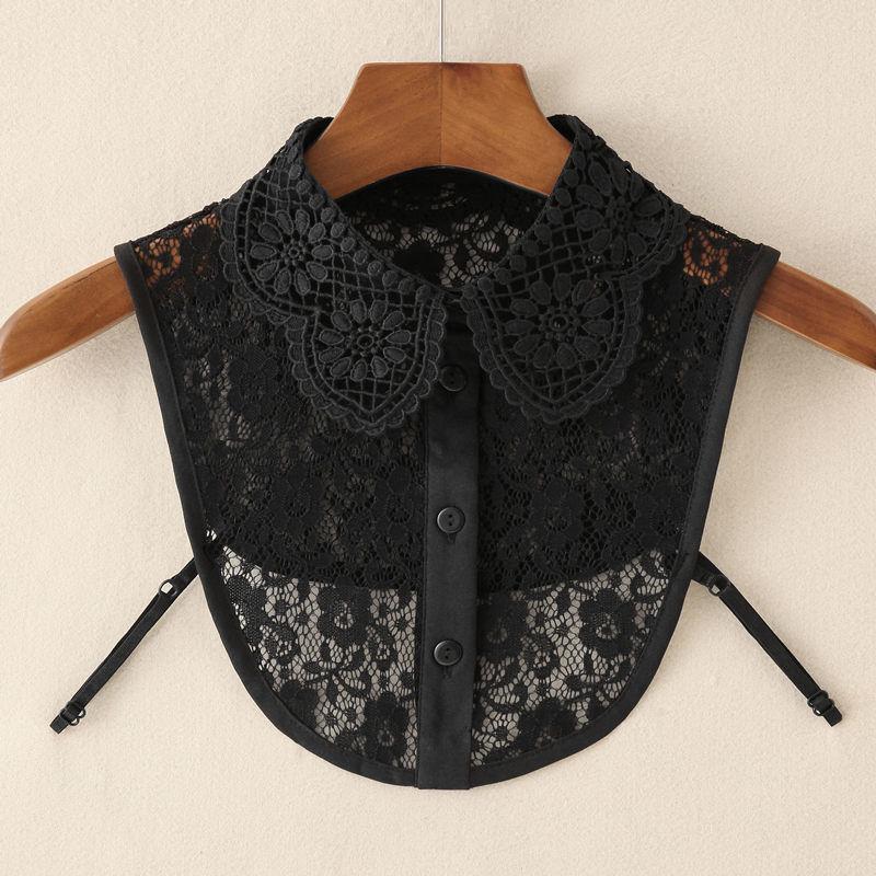 Girls' Lace Stand-Up Frill Collar: Autumn & Winter Versatile Decorative Shirt Layer 