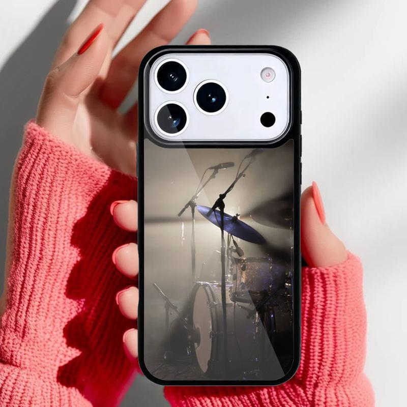 Drum Drummer Phone Case for iPhone 17 16 15 14 13 Pro Max Back Cover for 12 11 Pro Coque