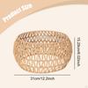 Woven Lamp Shade Hanging Light Fixtures Handcraft Rustic Reading Cover for Dining Table