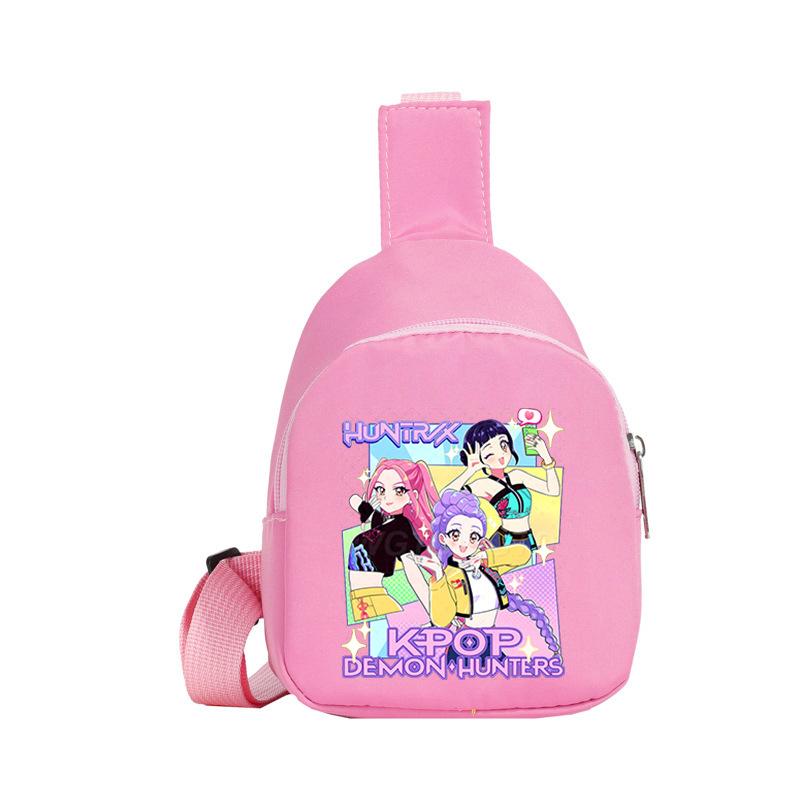 Children'S Breast Bag Animation Cartoon Peripheral Printing Casual Shoulder Bag Going Out Portable Messenger Bag
