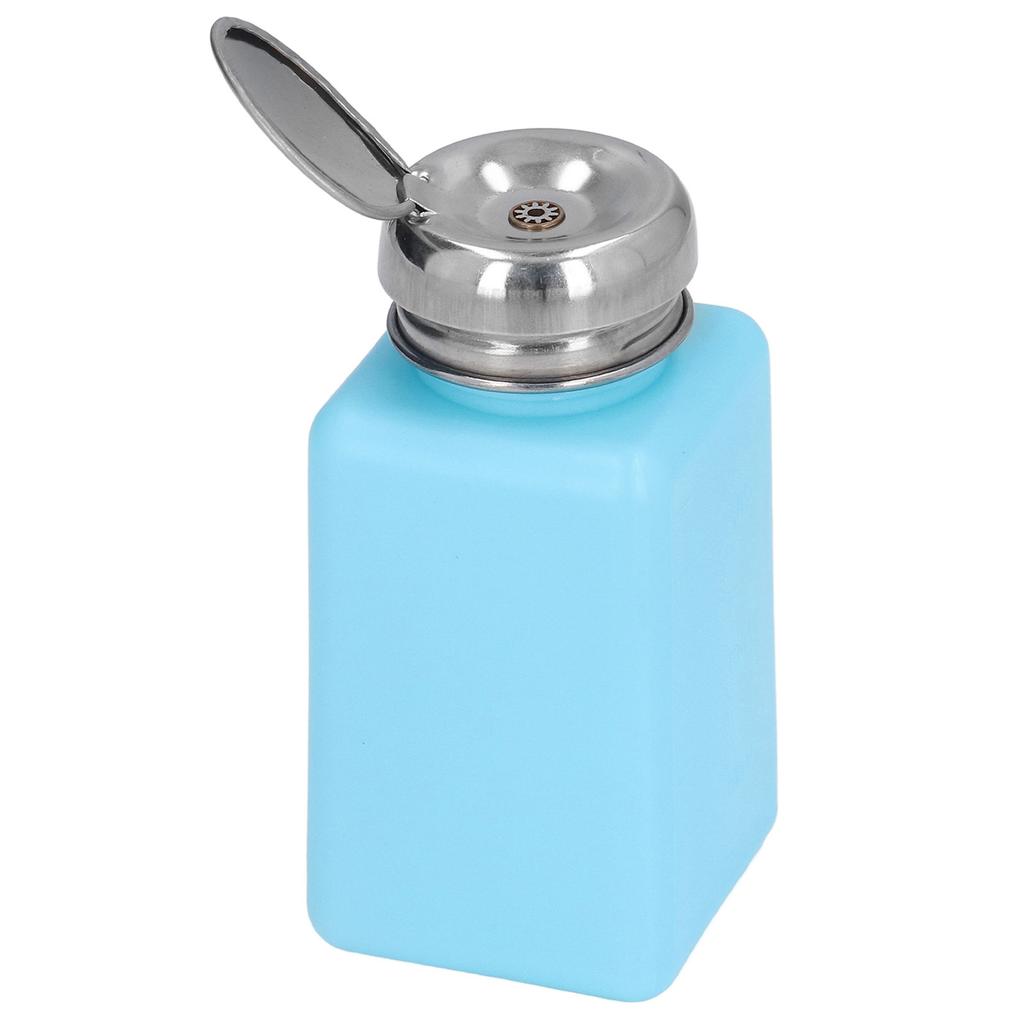 200ML Press Type Solvent Dispenser ESD Safe Anti Static Square Bottle with Stainless Steel Lid