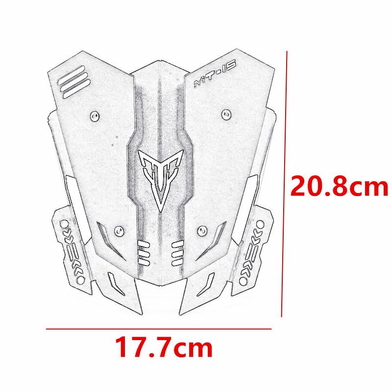 Ecran din aliaj de aluminiu Parbriz sport Deflector pentru parbriz pentru YAMAHA MT15 MT-15 MT125