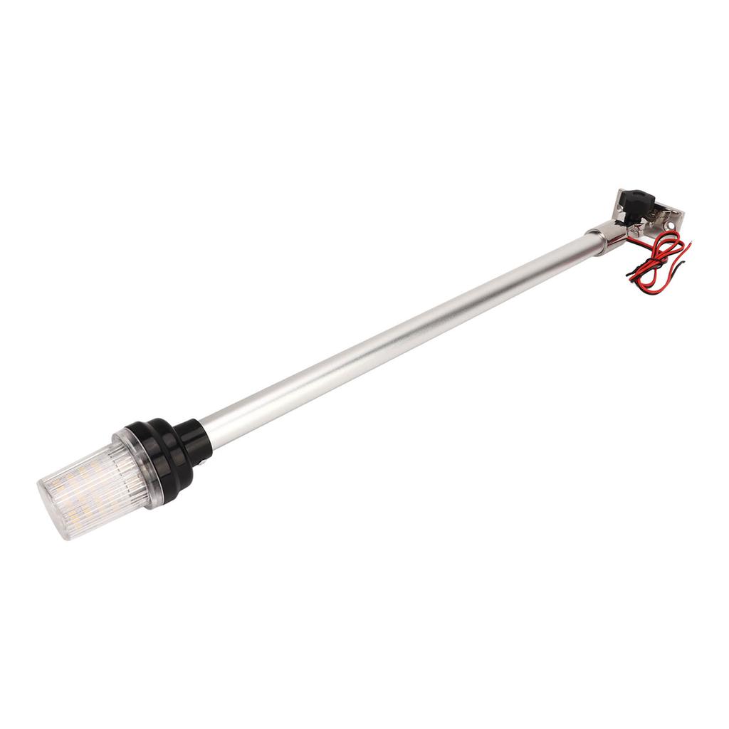 LED Fold Down Boat Stern Light 360 Degrees 22 Inch Boat Navigation Lamp with 316 Stainless Steel Base for Fishing Boats