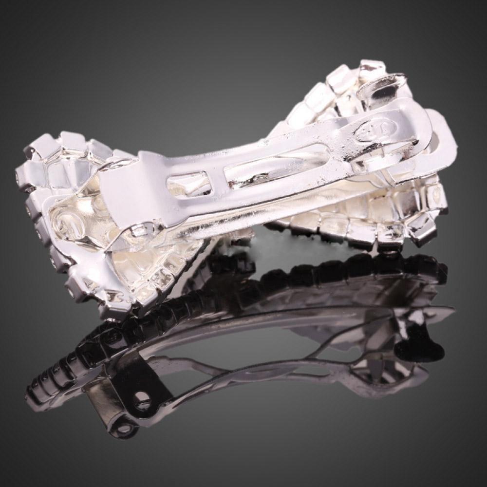 Women Crystal Jewelry Bowknot Hair Clip Rhinestone Hairpin Barrette