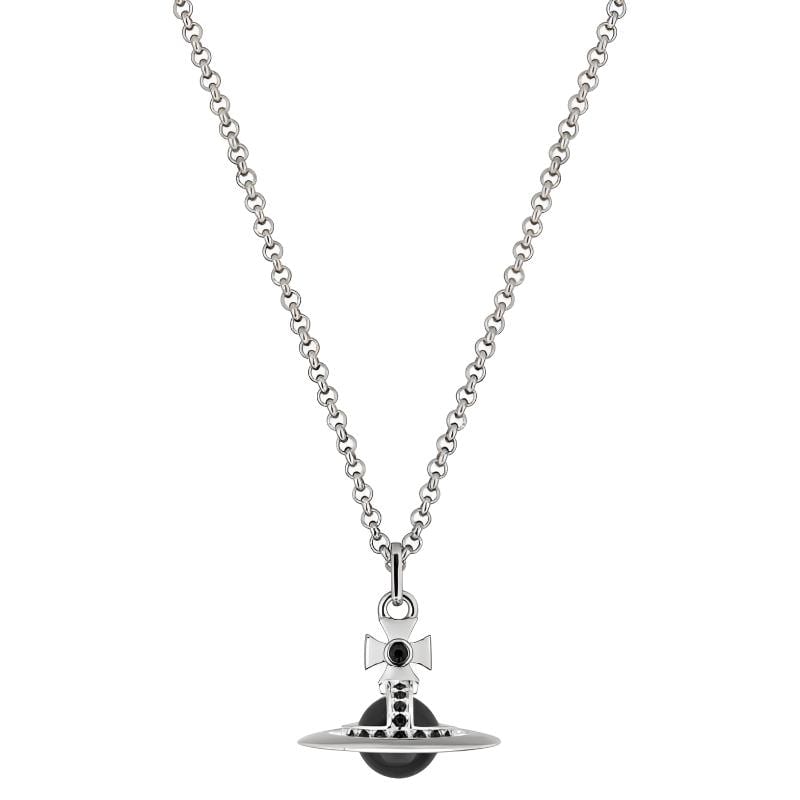 Vivienne Westwood Necklaces Unisex Silver/Black 63020097-02P755