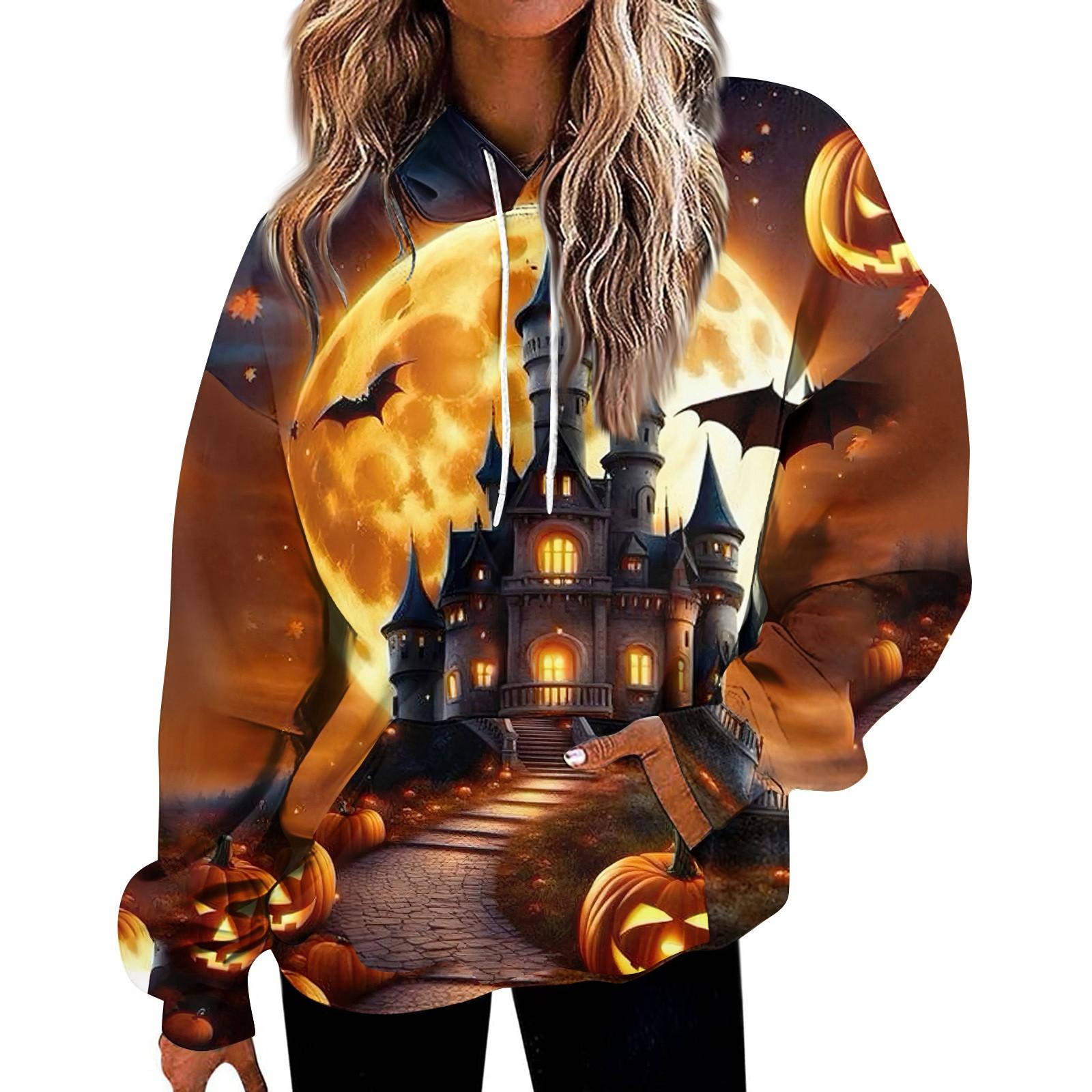 

Женские модные повседневные универсальные повседневные толстовки с круглым вырезом, топы с длинными рукавами и принтом XL