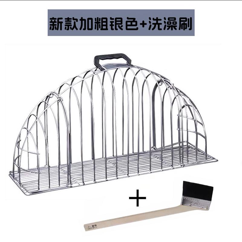 Upgraded Cat Washing and Drying Cage Escape-Proof Bathing Enclosure Anti-Scratch Pet Grooming Carrier Portable Cleaning Cat Cage