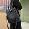 Coolwalker XDLM Chessboard Pattern Leather Women's Backpack