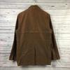 USED/Made in Japan PPFM Lined Short Coat Button Jacket M Men Brown Stand Collar Painted