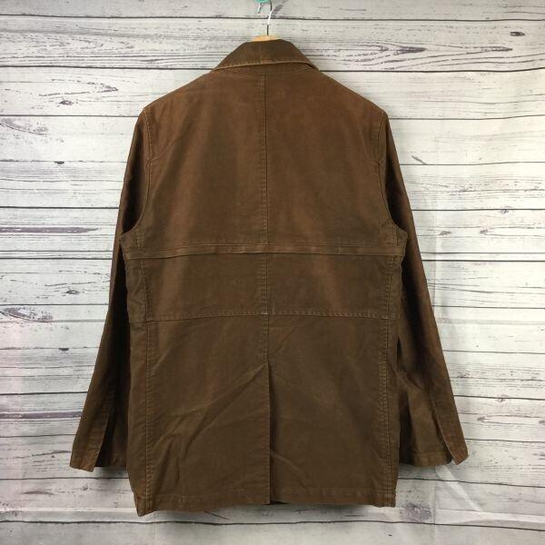 USED/Made in Japan PPFM Lined Short Coat Button Jacket M Men Brown Stand Collar Painted