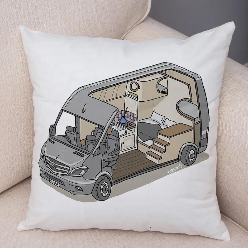 Cartoon Toy Car Decorative Pillowcase Car Ornaments Office Living Room Sofa Home Pillowcase