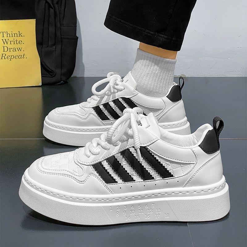 Spring Men's Shoes New Breathable Little White Shoes Men's Trend Versatile Platform Sports Shoes Casual Board Shoes Trendy Shoes