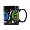Hogwarts Crest And Four Houses Bauble Christmas 400ml Mug