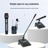 HuiDu HD-2US Dual Wireless Gooseneck & Lavalier Conference Microphone System