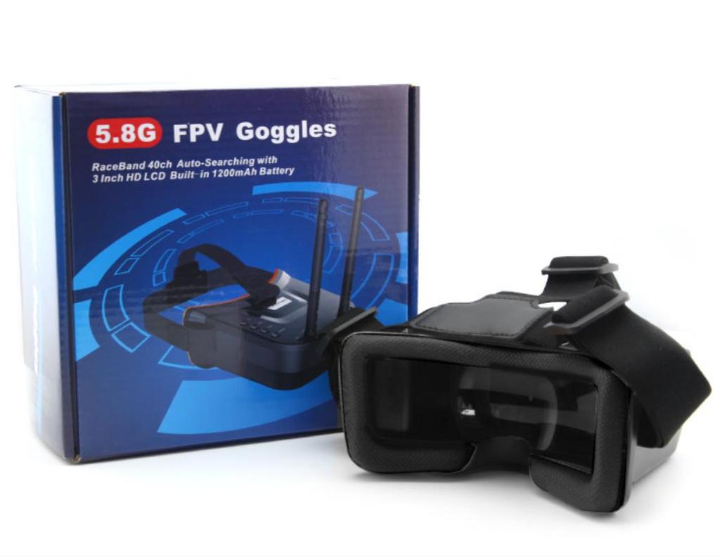 VR009 5.8G FPV Goggles 40CH 3 Inch Video Headset HD DVR Diversity FPV Goggles for Quadcopter UAV