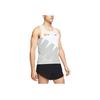 Nike Logo Print Breathable Running Tank Top Men Tops White CW1253-100