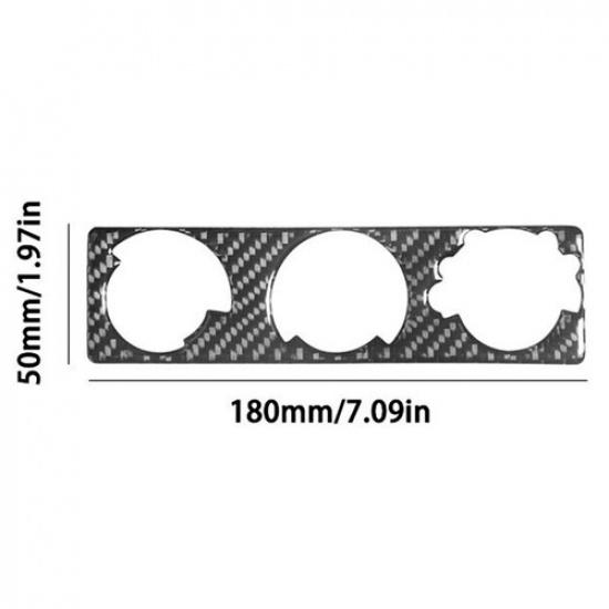 Fit For Ford Mustang 2001-2004 Carbon Fiber Interior Climate Control Cover Trim