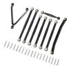 RC Aluminum Rod Linkage Pull Tire Rod Kit Suspension Links Set for   SCX24 1Celsius24 RC Car