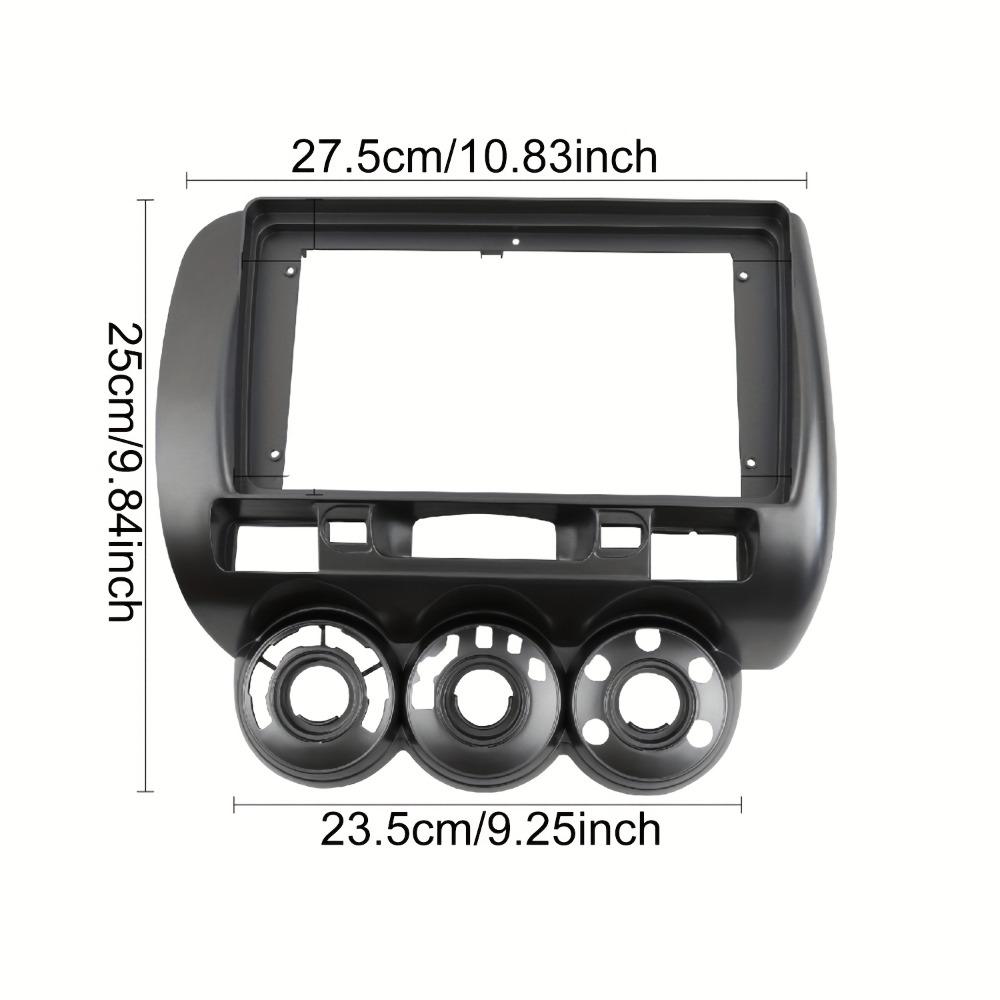 For HONDA JAZZ City 2002-2008 MANUAL AC LHD 9 Inch Car Fascia Frame Decorative Panel Mounting Auto Interior Accessories