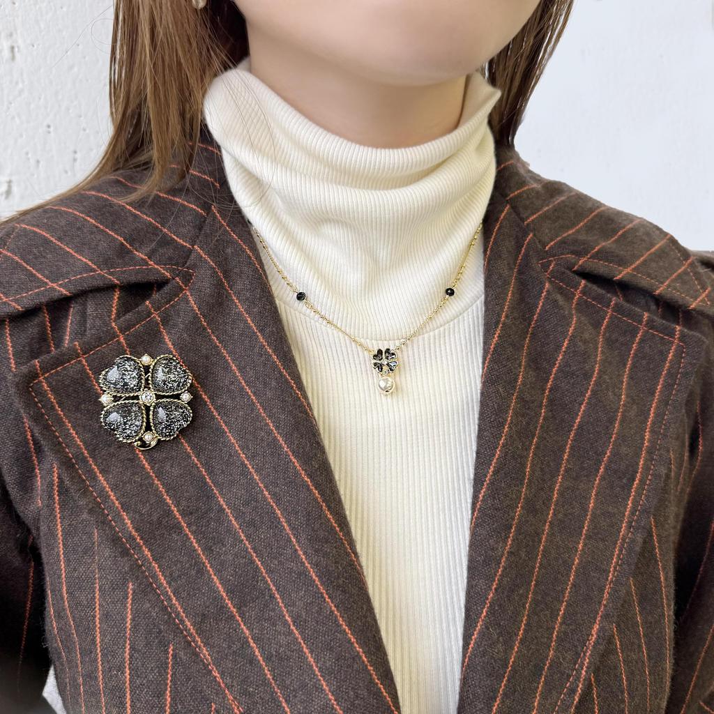 Anna Sui Clover Motif Necklace SAMN200240XD