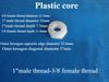 3/4 3/8 1/2 1/4 1" Plastic Filling Core Thread Filling Core Internal External Tooth Filling Core Pipeline Connection Joint 5 pcs