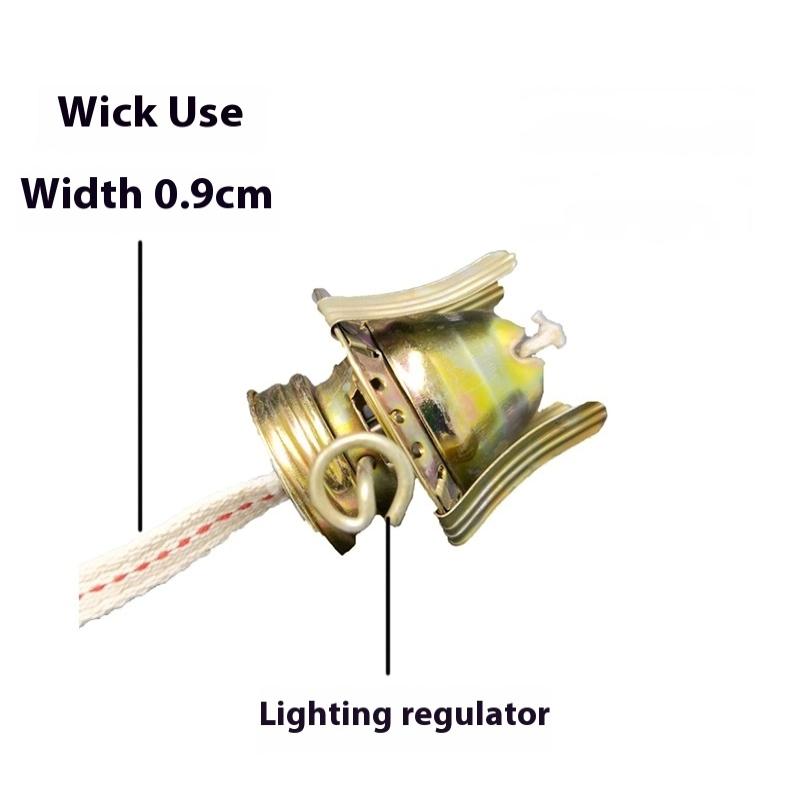 Oil Lamp Burner For Antique Lamps Oil Lamp Replacement Kerosene Lamps Parts With Reduction Collar And Cotton Lamp Wick