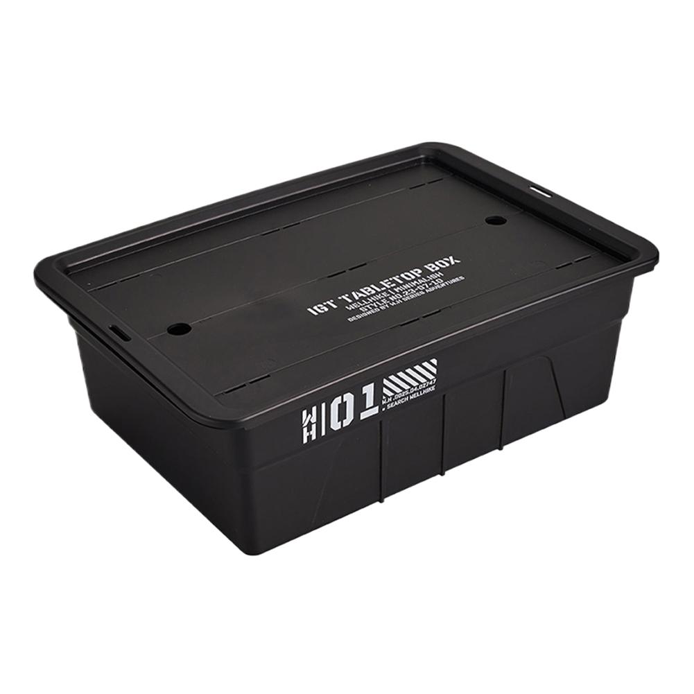 

IGT One Unit Tea Tray Multifunctional Table Panel Storage Basket Large Capacity Camping Storage Tea Tray for Outdoor Travel чёрный