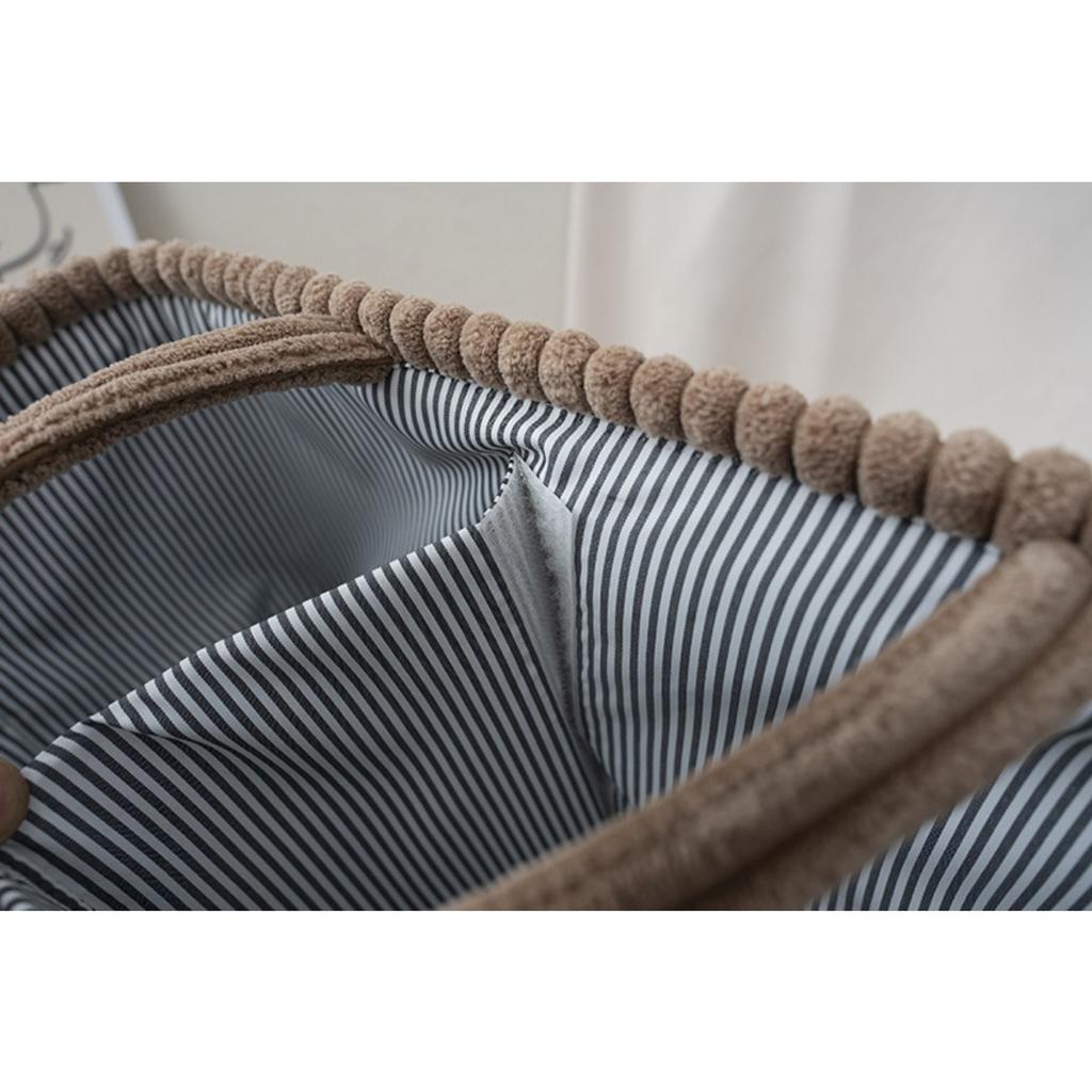 Storage Basket, Hand Woven Miscellaneous Basket, Portable for Household Clothing and Toys, Organizing and Storing Basket