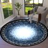 Alfombra Redonda para Zona de Cruce de Vórtice, Alfombra para Sala de Estar, Dormitorio, Sofá, Sala de Juegos, Decoración, Felpudo Antideslizante