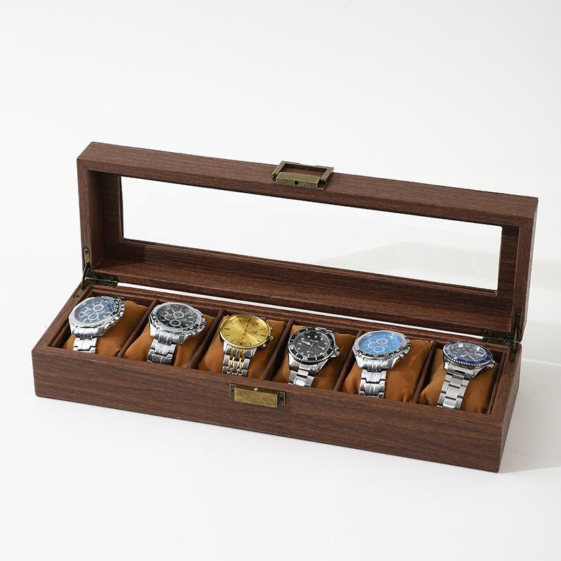 Qingyu Packaging Bark Texture PU Leather Watch and Jewelry Display Box