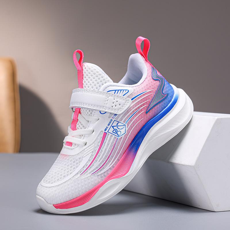 Children's sports shoes new middle-aged and older girls summer light running shoes physical education class mesh boys 2025 thin