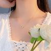 Small and Fresh Love Four Leaf Flower Necklace for Women, Small and Exquisite, New Girlfriend Neckwear