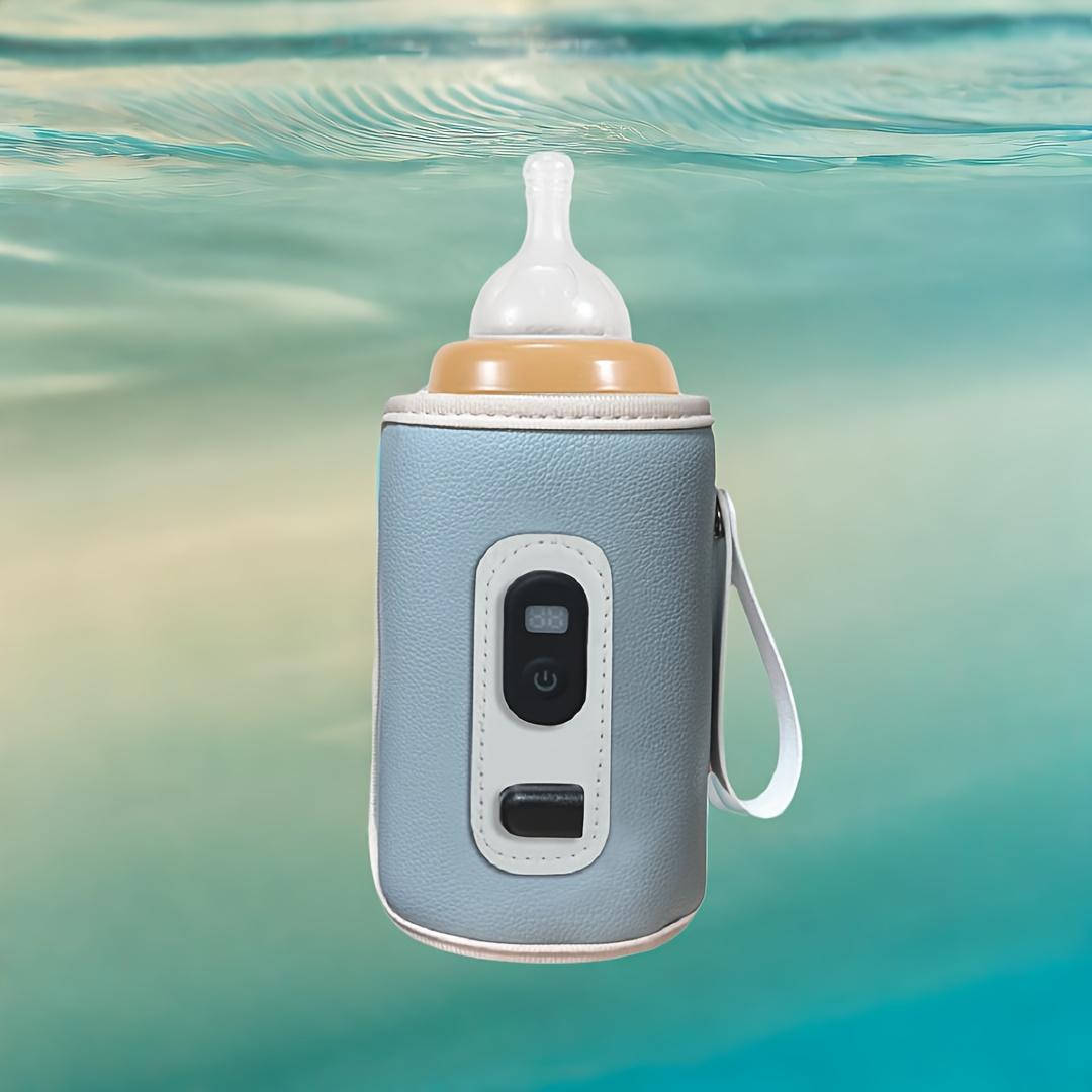 

Электронное интеллектуальное цифровое устройство для изоляции дисплея, изоляционный чехол для бутылок может сохранять тепло и тепло для различных бутылок, портативный подогреватель для бутылочек синий