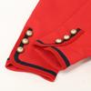 Gucci 482665 17 Years Red Pearl Button Collarless Jacket Jacket 38 Red navyUsed