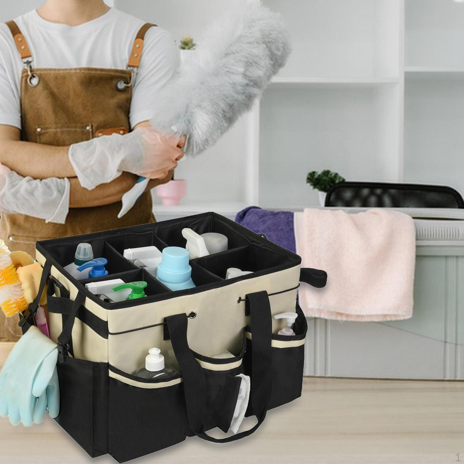 Органайзер для чистящих инструментов Сумка для принадлежностей Многоцелевой для горничных Регулируемые разделители белый 3924₽