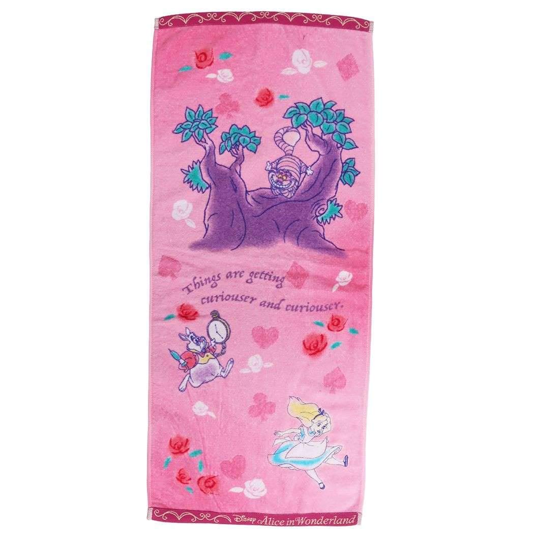 

Marushin Face Disney Alice in Wonderland Water Available in Two 34 x 80 cm Towel, Wonder, Cotton, Antibacterial, Odor-Resistant, Embroidered, Sizes,