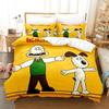 Kawaii Gromit Bedding Set Single Twin Full Queen King Size Aldult Duvet Cover Sets For Boys Bedroom Printed Anime